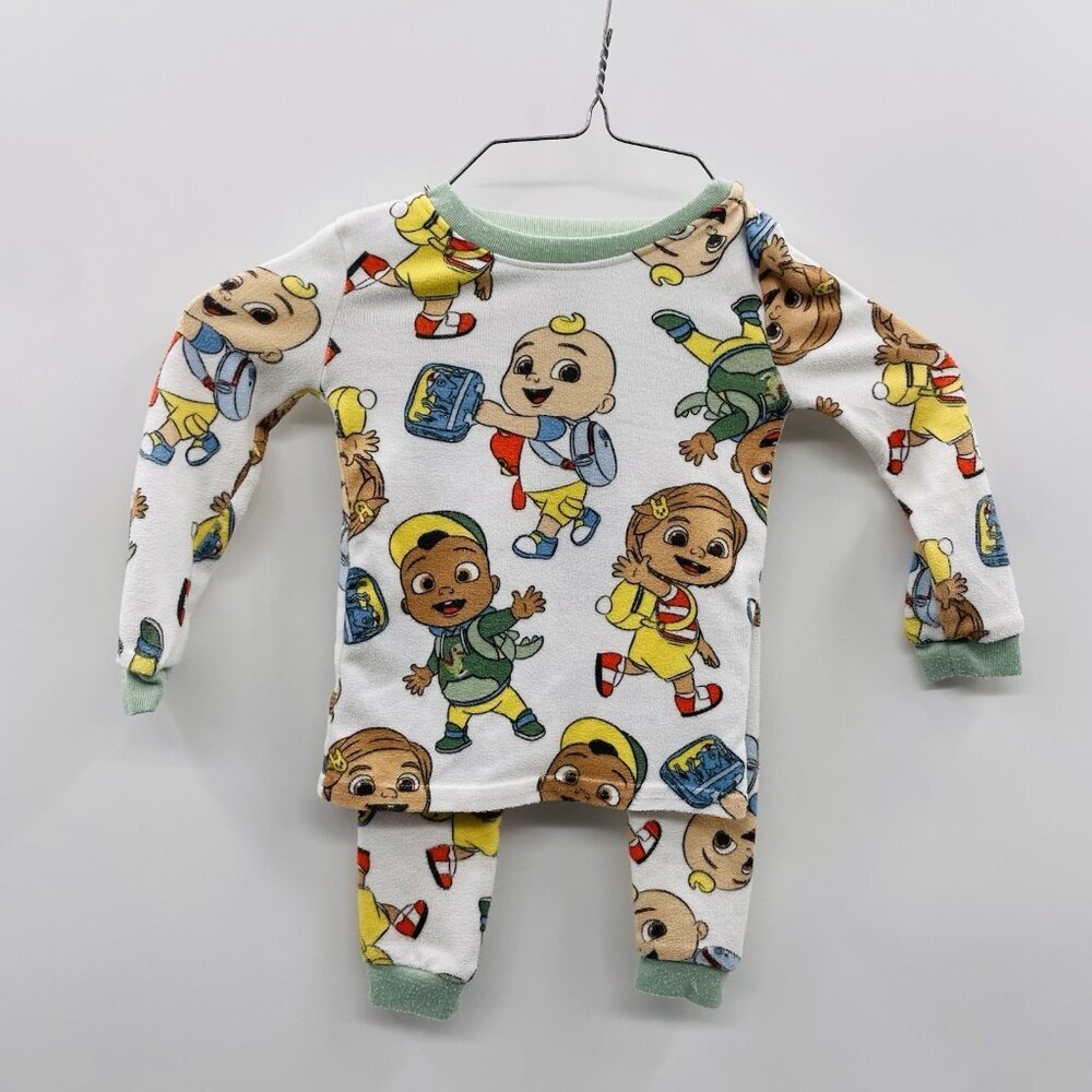 Cocomelon Unisex Size 18 Months Fleece Character 2 Piece Pajama Set JJ Nina‎
